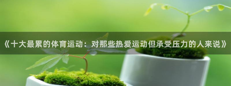 凯发官网下载平台假的吗是真的吗吗：《十大最累的体育运动：对那