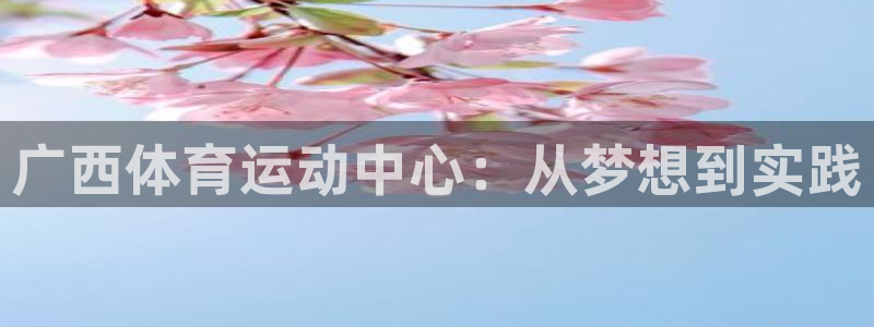 凯发官方正版app娱乐平台：广西体育运动中心：从梦想到实践
